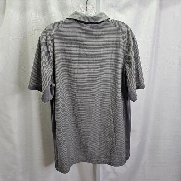 Greg Norman for Tasso Elba Gray RapiVent Activewear Polo Shirt Size Large - Picture 9 of 9